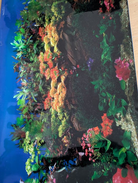 Grube tło do akwarium  130x30