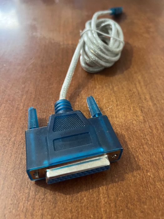 Cabo conversor USB para Porta Paralela DB25 Fêmea de 1,5 m