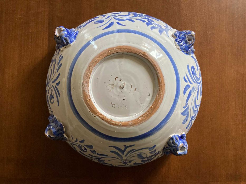 misa, osłonka, ceramika, patera, niebieski,