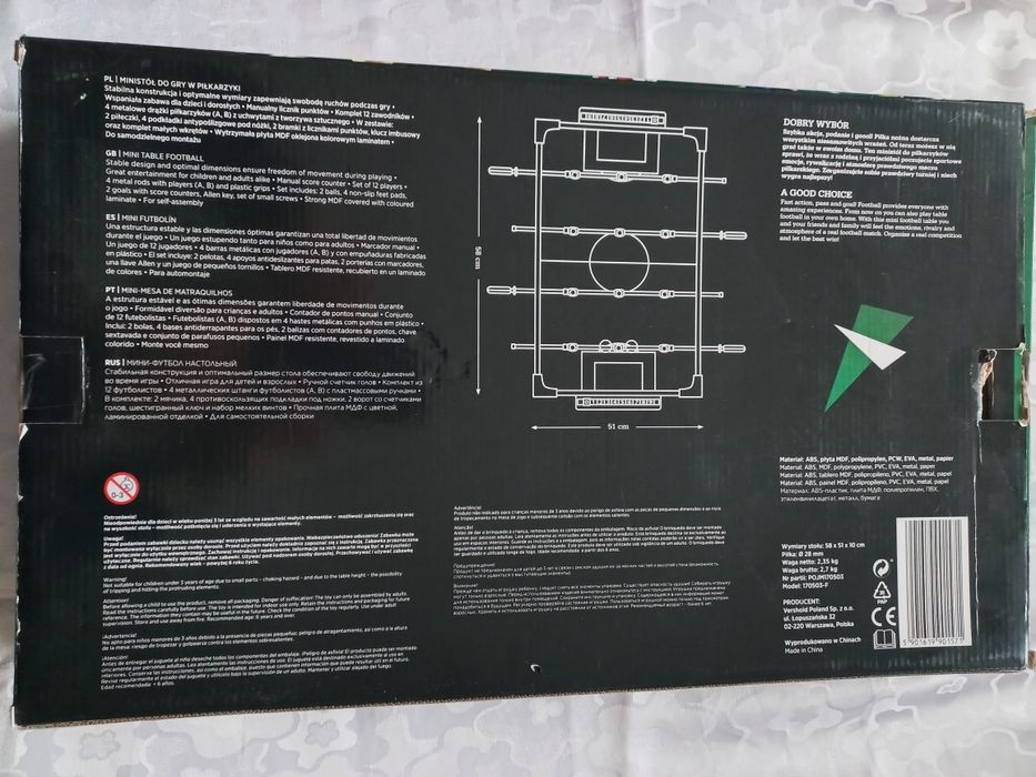 Mini stół do gry w piłkarzyki