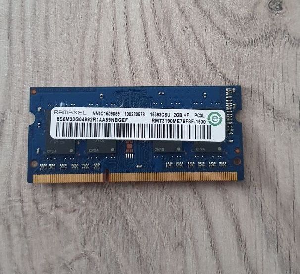 Оперативная память озу ramaxel so-dimm ddr3l 2gb rmt3190me76f8f-1600