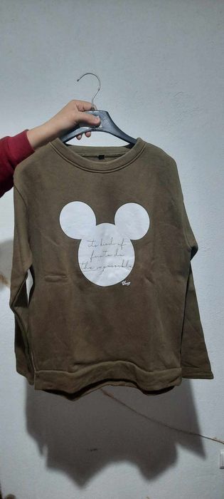 Camisola verde cardada