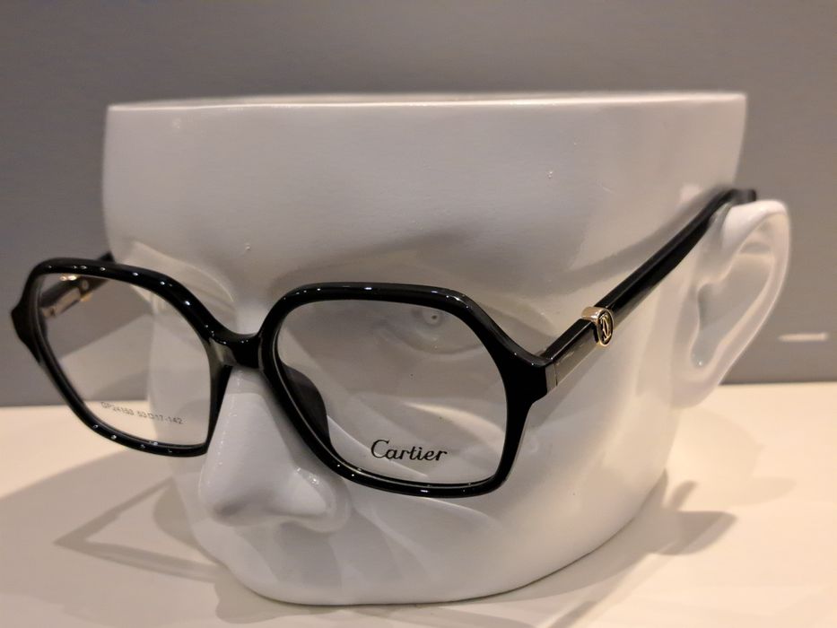 CARTIER damskie nowe czarne oprawki okulary korekcyjne