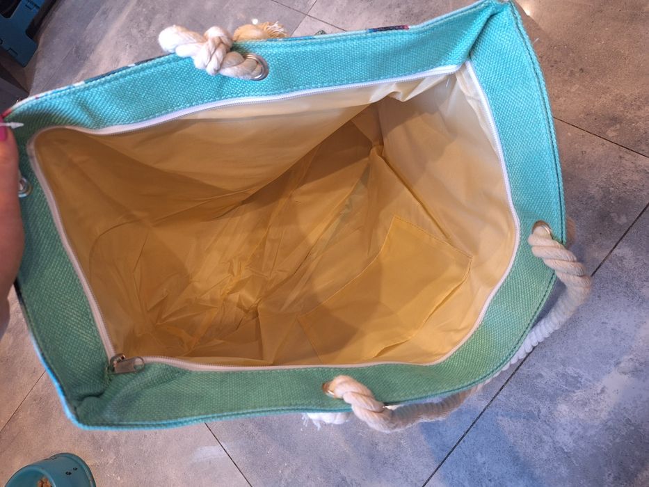 Duża torba plażowa flamingi nowa