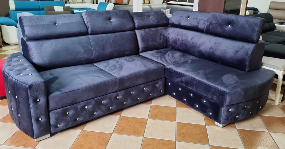 Narożnik NORTON Glamour duża pow. spania