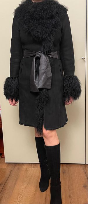 Дублёнка женская из натурального меха, размер М