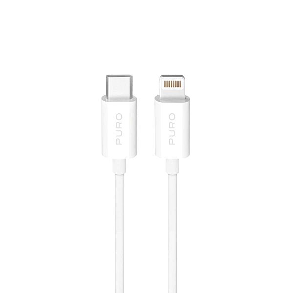 Kabel Puro TPE 20W USB-C - Lightning 3m - biały