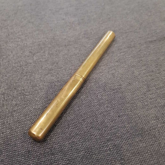 Латунный футляр для градусника.До 1917 г.