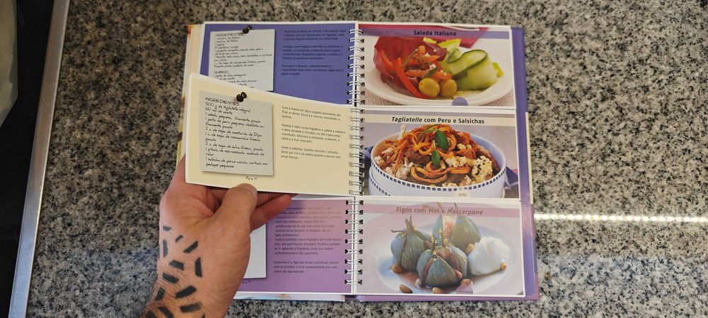 Livro de Receitas "Crie o Seu Menu Coz. Italiana"