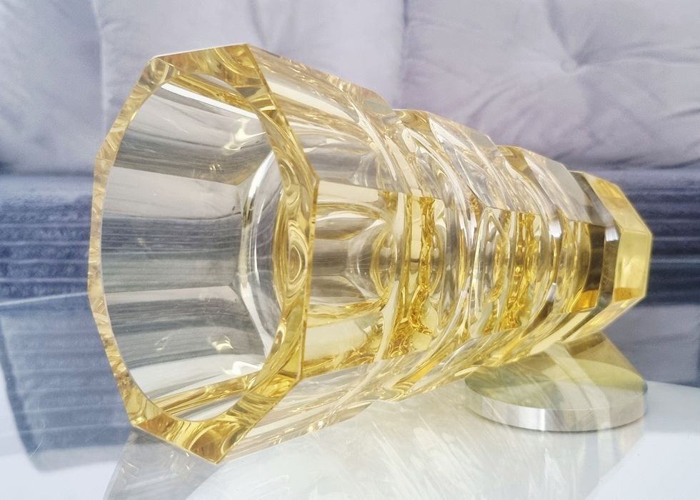 Sygnowany wazon proj. J. Hoffmann MOSER art deco