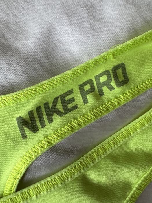 Tank Top desportivo Nike Pro Dri-Fit verde fluorescente