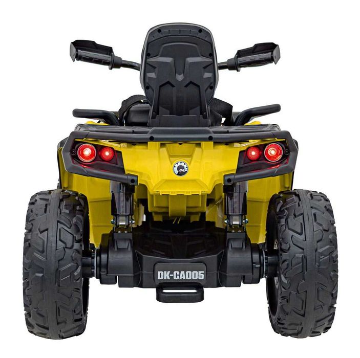 Quad na akumulator dla dzieci Can Am Outlander ATV z pilotem Żółty