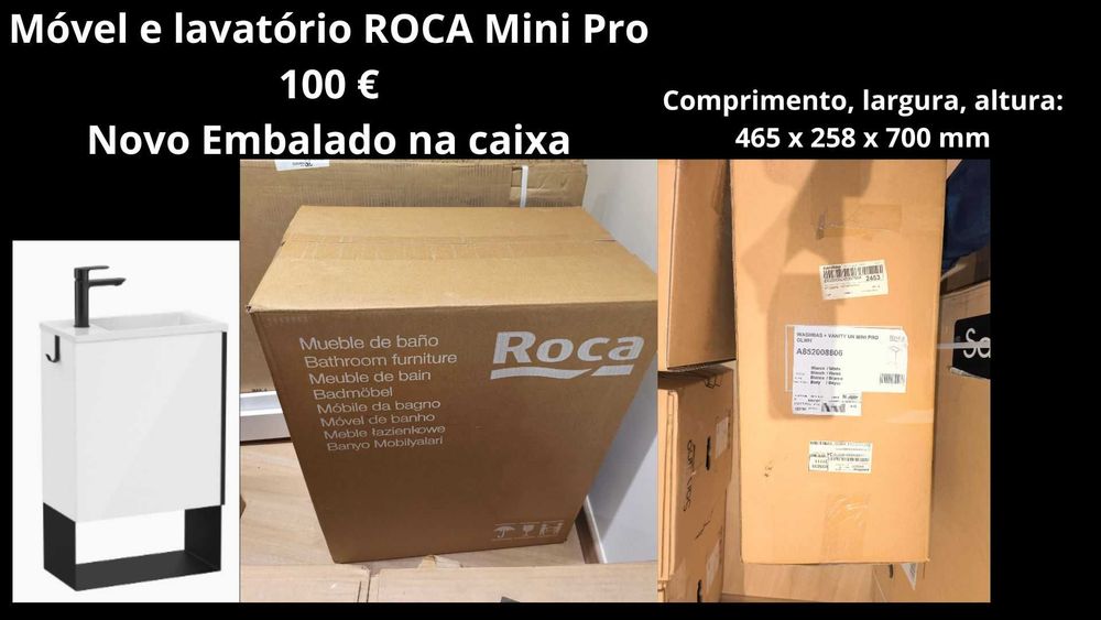 Móvel e lavatório ROCA Mini Pro. Novo Embalado.