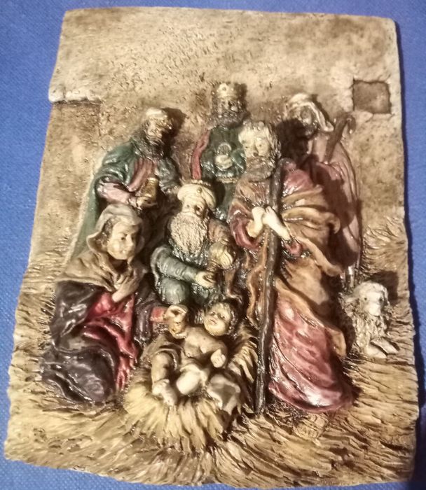 Шикарный, винтажный рождественский вертеп