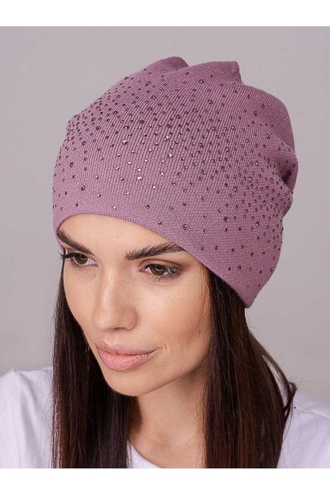 Женская модная шапка со стразами. Разные цвета!!!