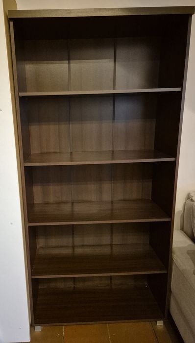 Sprzedam regał 190x89,5x33,5 ciemny brąz orzech foresta