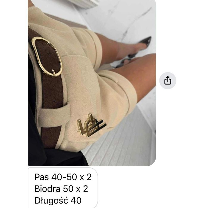 Piękne spodenki logo paparazzi trzy kolory