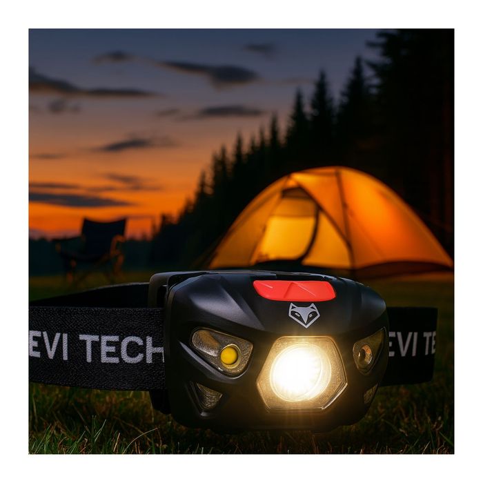 Latarka Czołowa Led Akumulator Czołówka Mocna Wodoodporna Lampa Usb-c