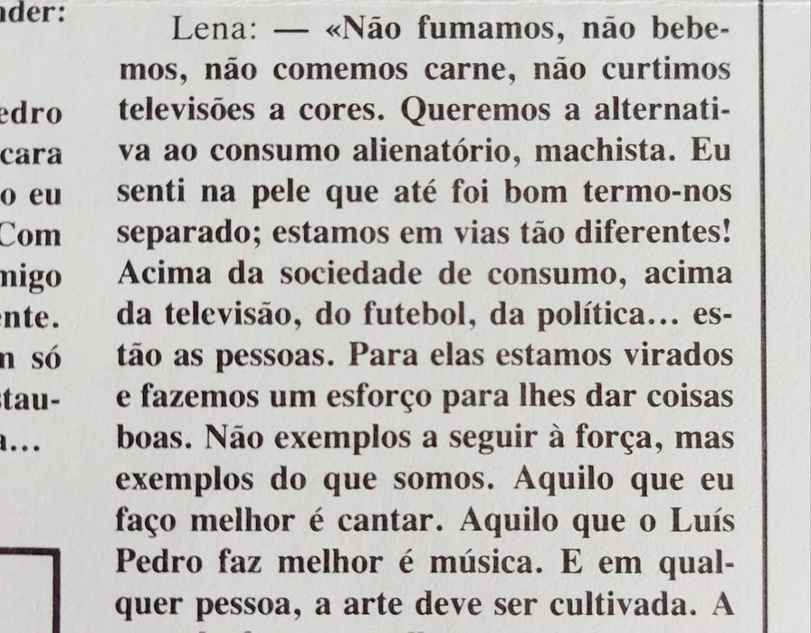 Lena D'Água ENTREVISTA 1981