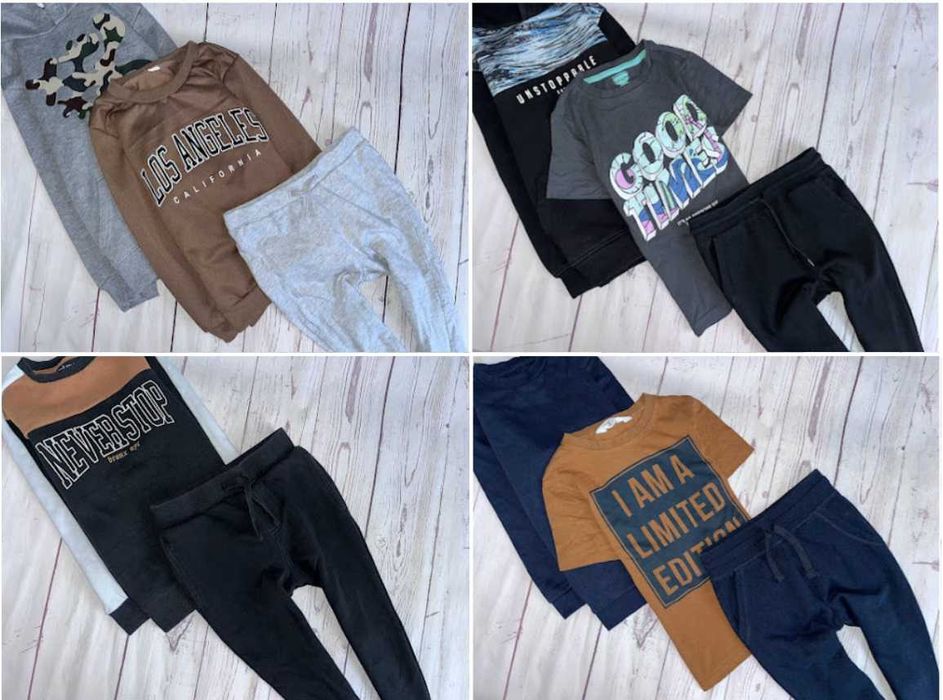 r.116-122 Mega Paka 55 szt zestaw ubranek dla chłopca hm nike adidas