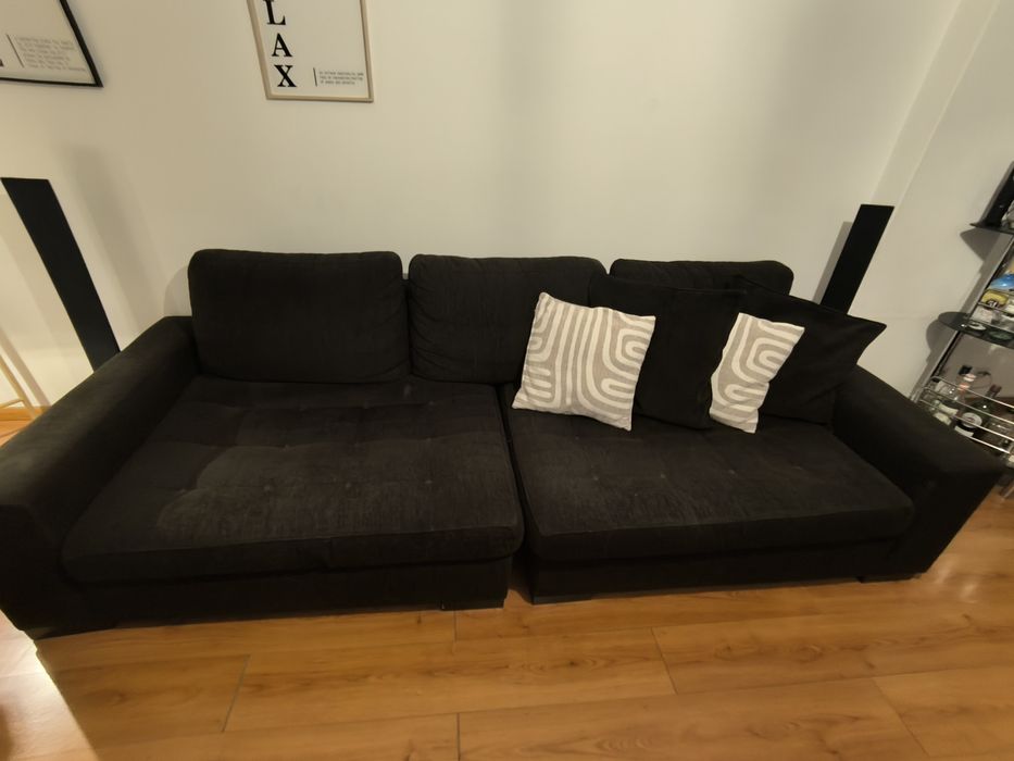 Sofá castanho – excelente conforto