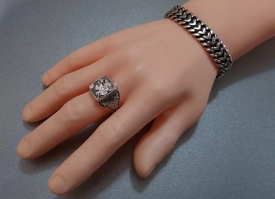 Срібний браслет 60г Панцир 2х чоловічий мужской серебряный браслет 925