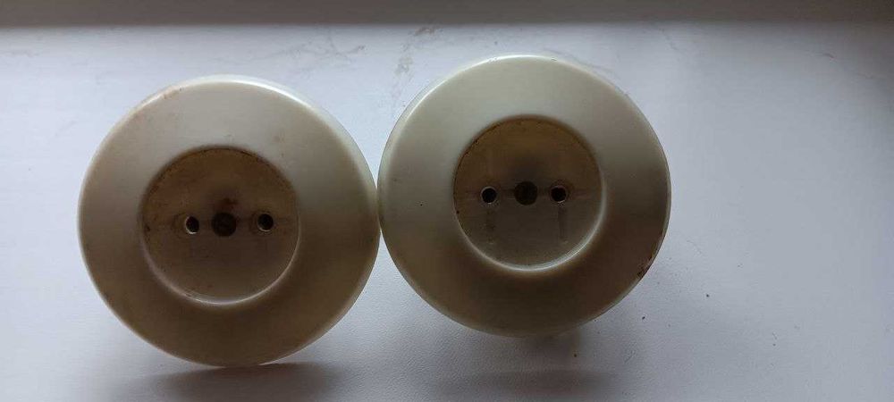 Розетки ссср раритет круглые белые винтажные советские электрика