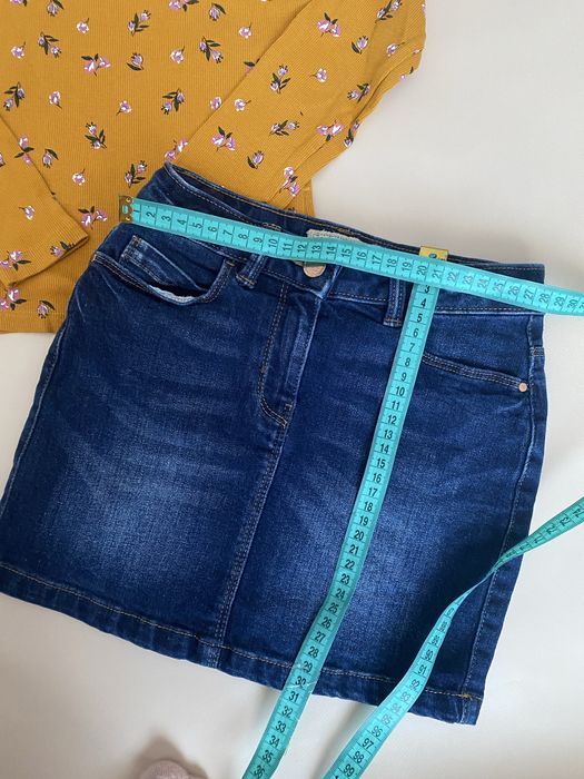 Джинсова спідниця реглан zara  next