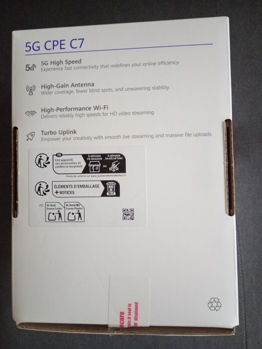 Router stacjonarny 5 G CPE C7 Nowy