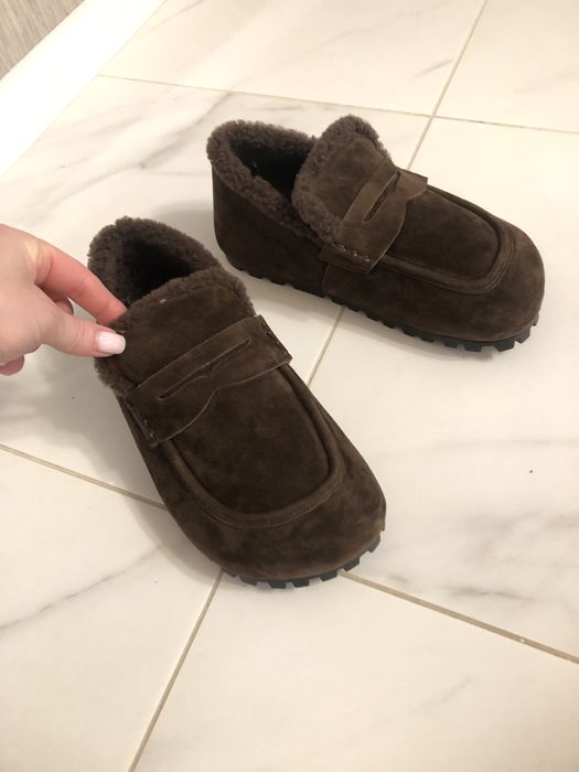 Лофери замшеві коричневі