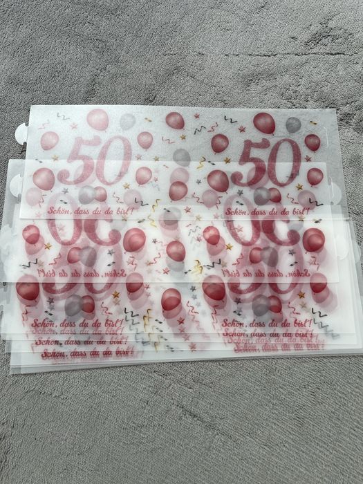 Ozdoby na 50 te urodziny 10 sztuk