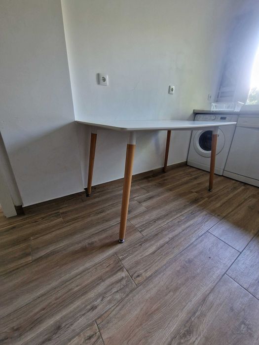 Mesa de Jantar Retangular + Conjunto de 4 Cadeiras Brancas