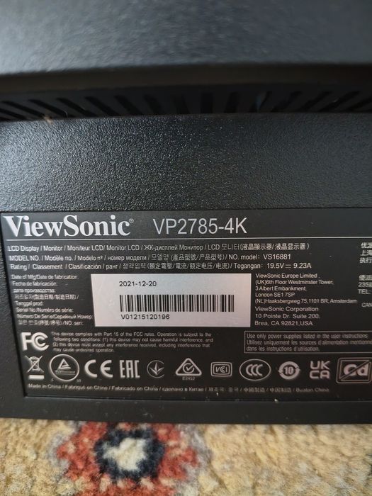 Monitor ViewSonic  4K