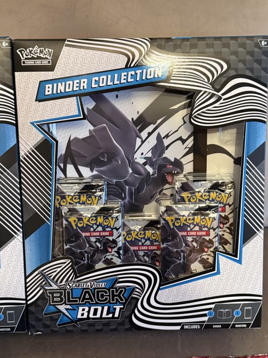 ETB e Binder Black Bolt mais 4 packs destined Rivals