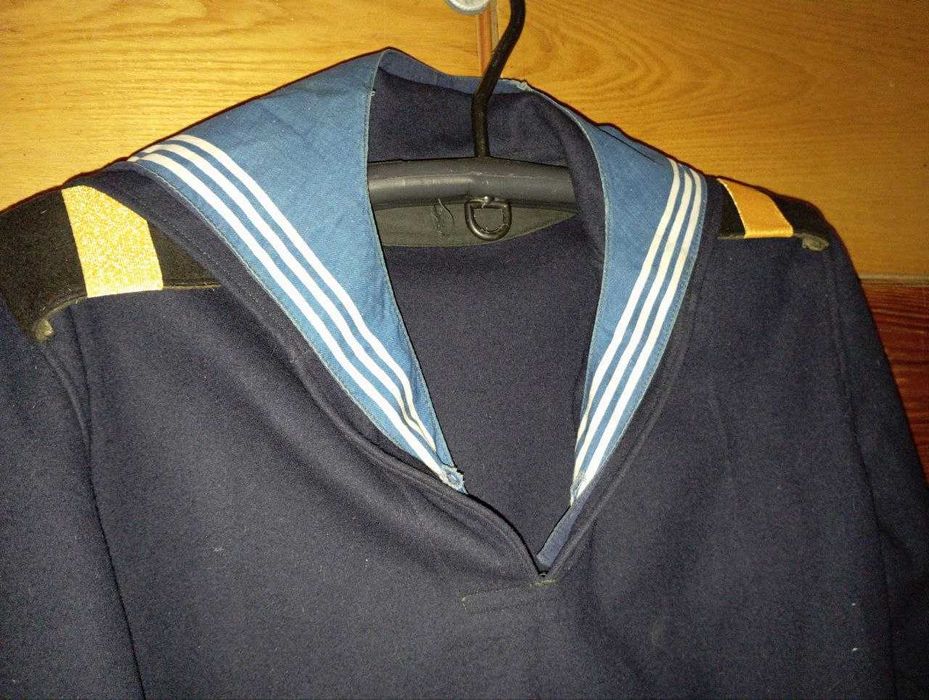 Фланелевка (Фланка) морская + Гюйс матроса ВМФ СССР, 46 рост 3