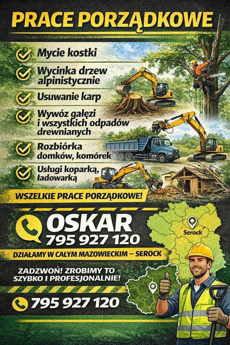 Wycinka drzew rozbiórki