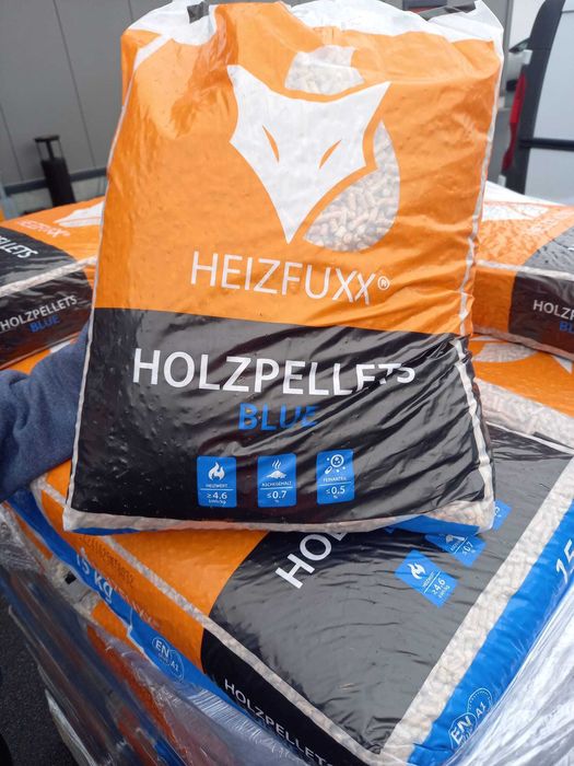 Dostepny.Pelet HEIZFUXX ENplus A1.