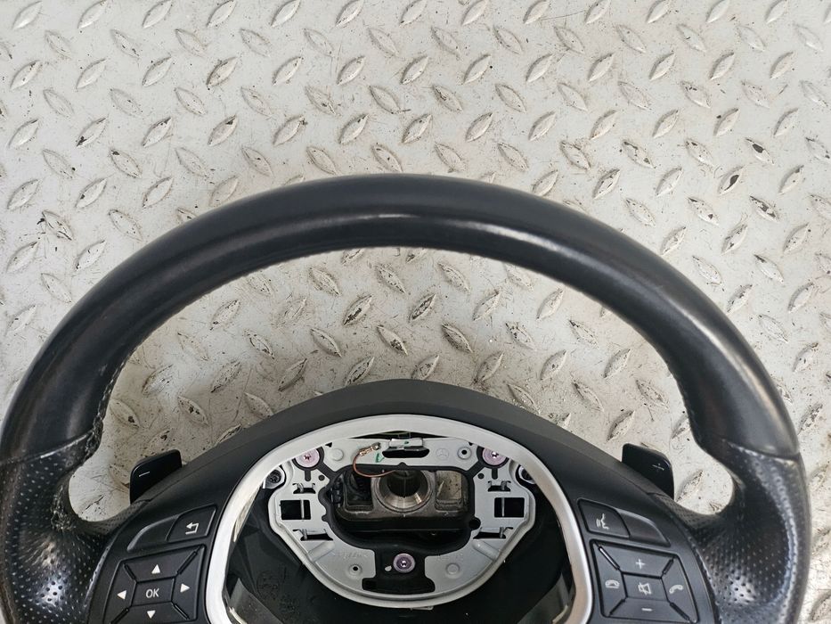 mercedes w207 e klasa coupe kierownica skórzana multifunkcja łopatki ładna