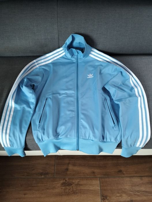 Bluza dresowa Adidas adicolor firebird błękitna