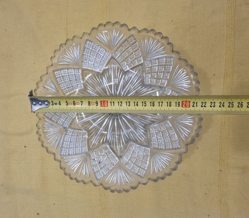 Fruteira em Vidro medidas nas fotos