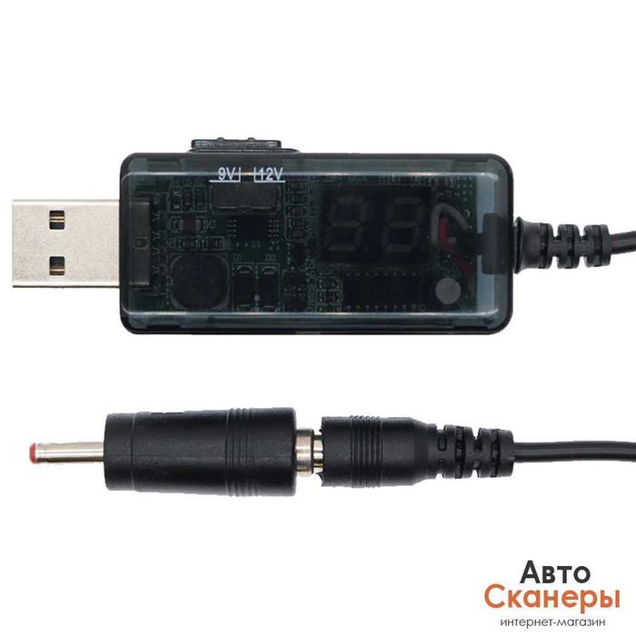 Шнур преобразователь для роутеров/оптики USB из 5В на 9В/12В