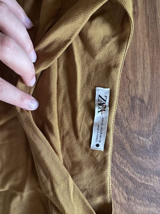 Brązowa tunika z paskiem