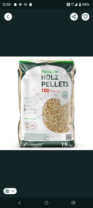 Pellet A1 Rottermaier Pelet ENPLUS