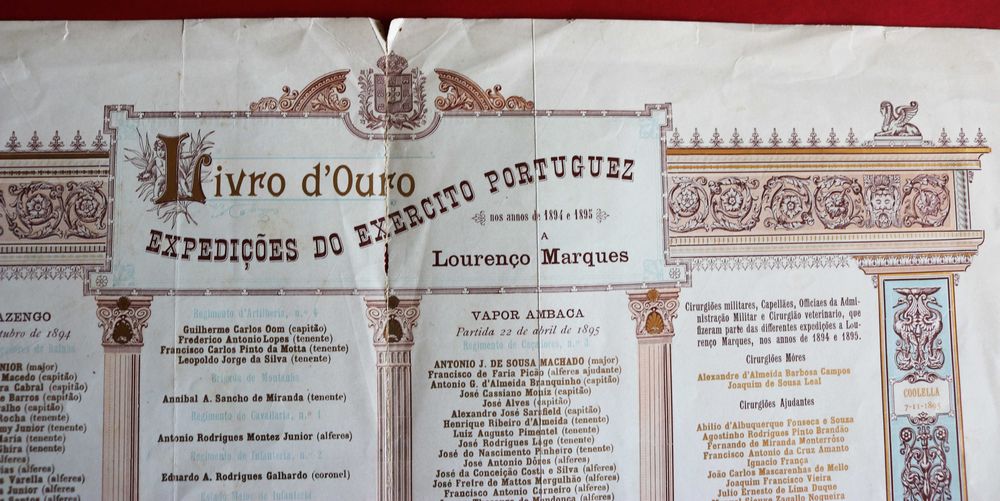 Expedições Exército Português a Lourenço Marques 1894 e 1895 (Reserva ORP)