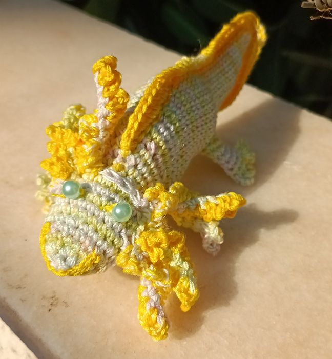 O axolote em crochê