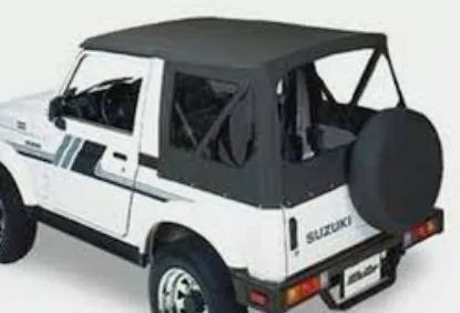 Capota de lona preta preto para o Suzuki Samurai Santana  NOVO