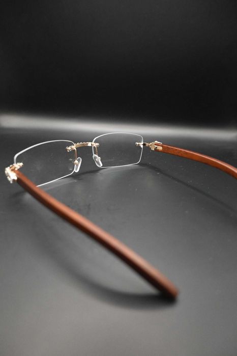 Srebrne Eleganckie Okulary Kwadratowe Z Diamencikami