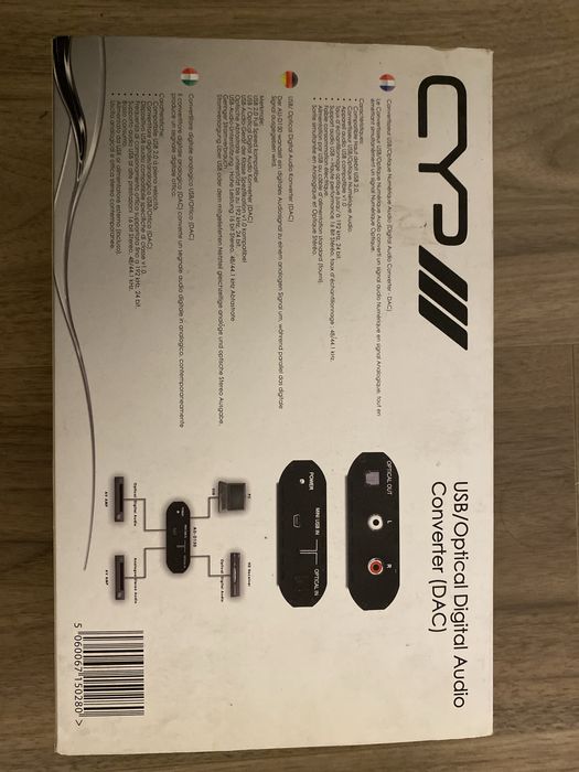 USB/Optical Digital Audio Converter (DAC)