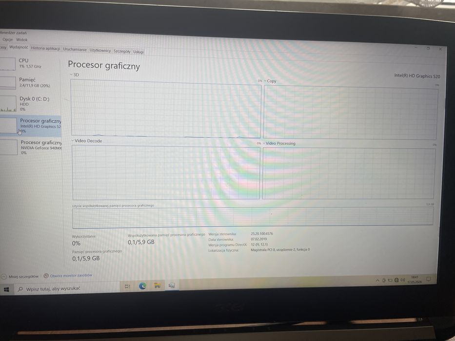 Laptop Acer aspire
