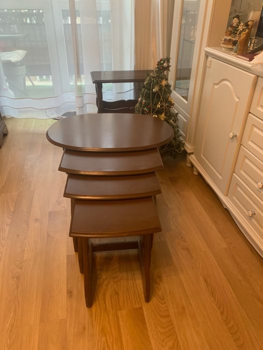 4x Stolik , Ława składana  z czterech części